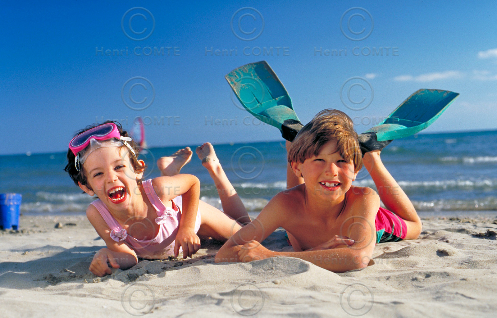 Enfants à la plage